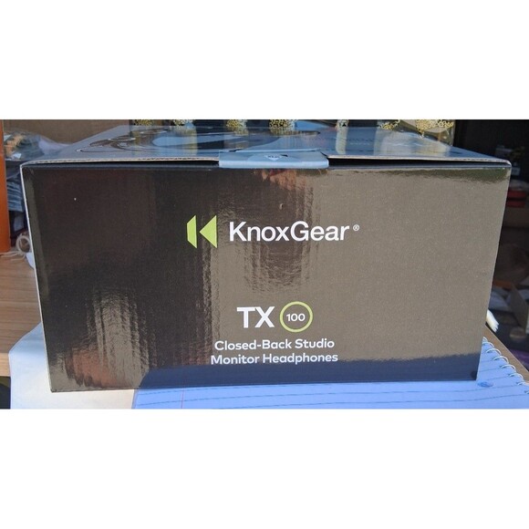 NEW! Knox Gear TX-100 Closed-Back Studio Monitor Headphones, Black - Picture 6 of 7